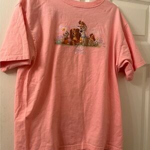 Vintage Lady and the Tramp Disney T-Shirf Rare